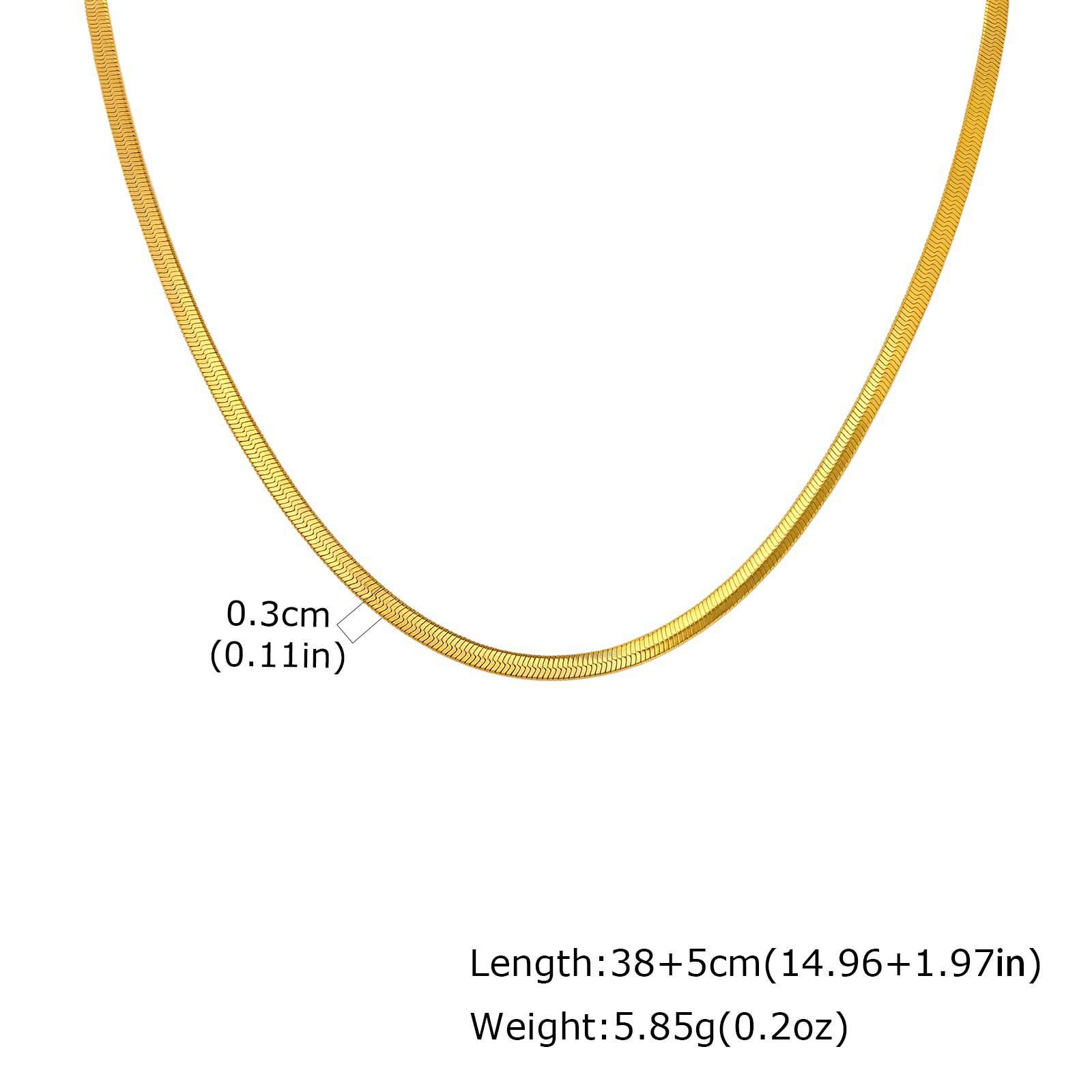 Titanium Steel Snake Bone Necklace Layered Women's Flat Snake Blade Collarbone Chain Thick 3/4/5/6MM Accessories