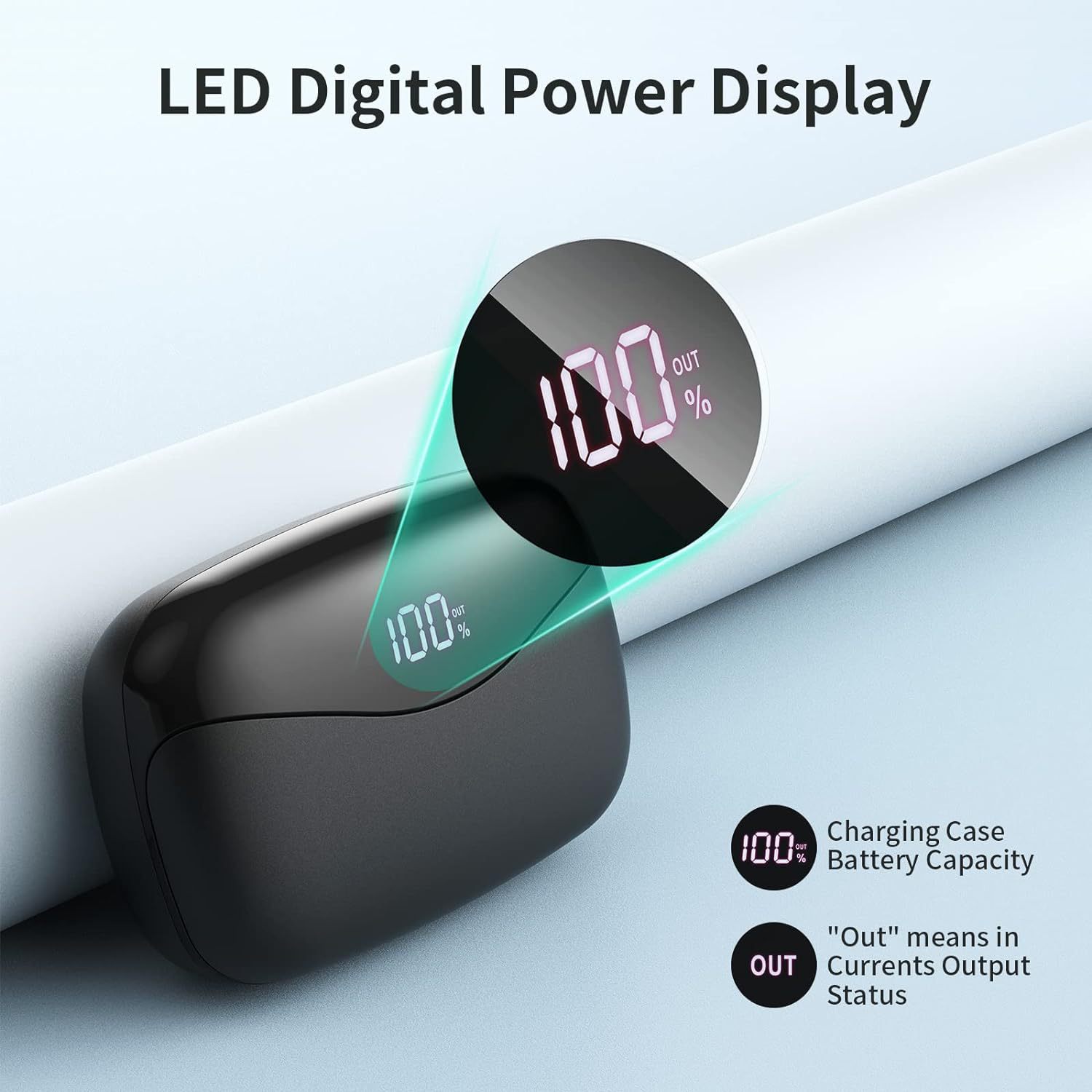S9 Earbuds True Wireless Digital Display Large Capacity Charging Case Ultra-Long Battery Life TWS Dual-Ear Bluetooth Headphones