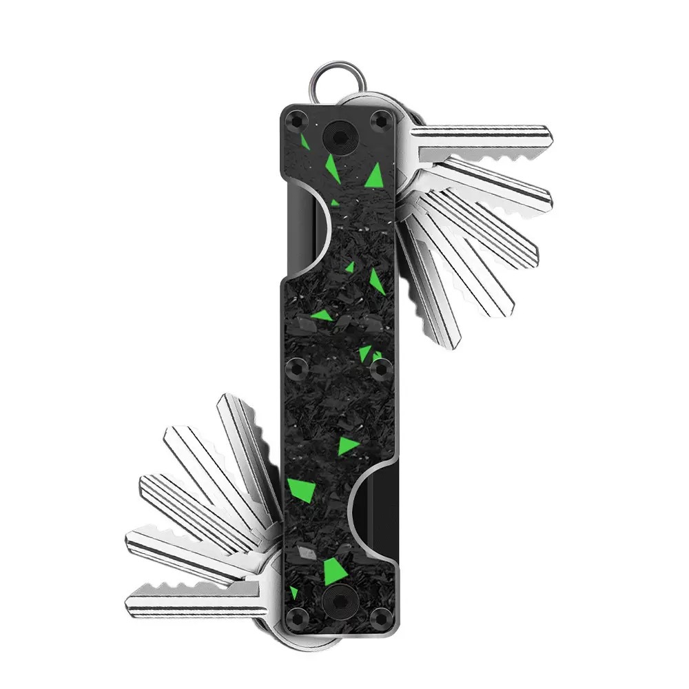 New Double-head Metal Key Ring Aluminum Alloy Multi-key Organizer Can Hold 2-6 Keys