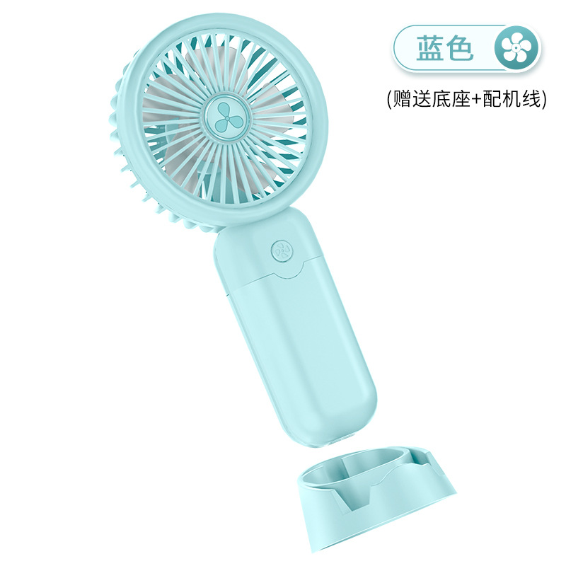 2024 New Rotating Handheld Fan Clip Desktop Five-Speed Portable Hiking USB Charging 3-Speed Rechargeable