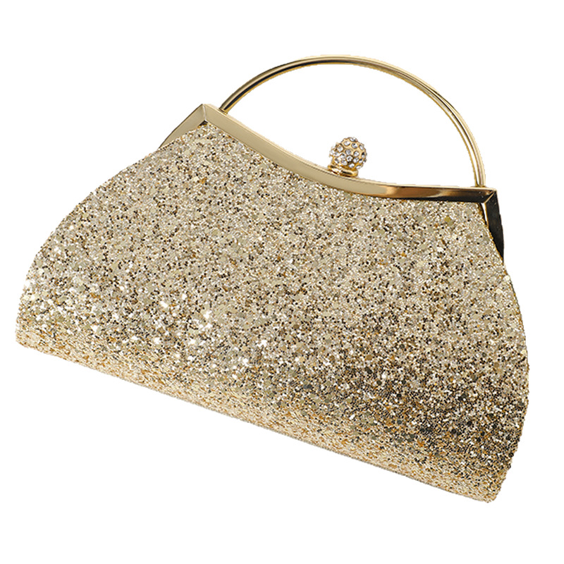 New Shiny Rhinestone Crown Evening Party Bag Dress Bag Clutch Wedding Bag Chain Bag Sparkle
