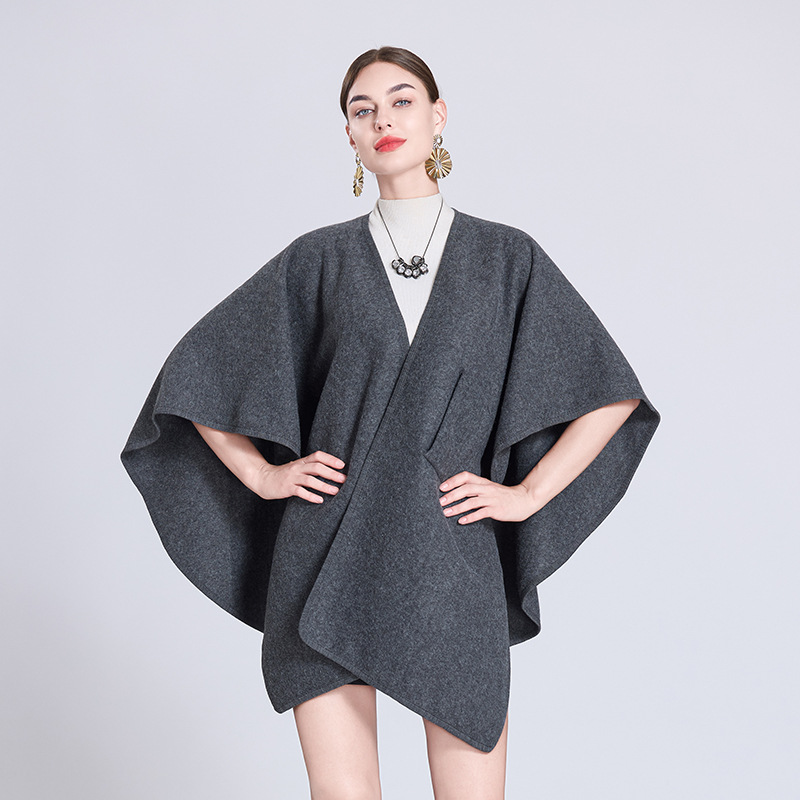 Live Autumn Winter Loose Scarf Shawl Outer Wear Cape Cape Shawl Women 0961#