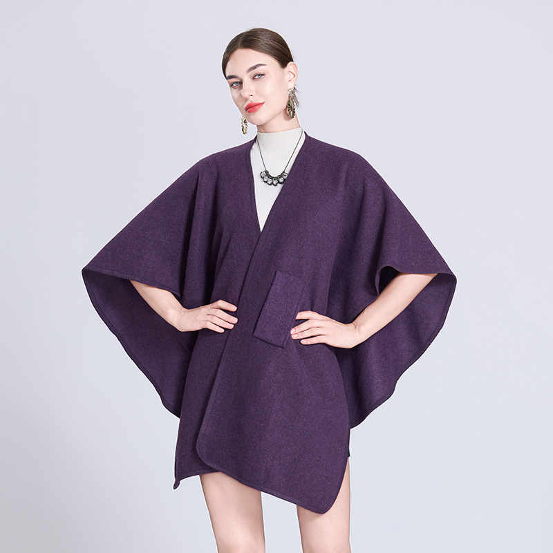 Live Autumn Winter Loose Scarf Shawl Outer Wear Cape Cape Shawl Women 0961#