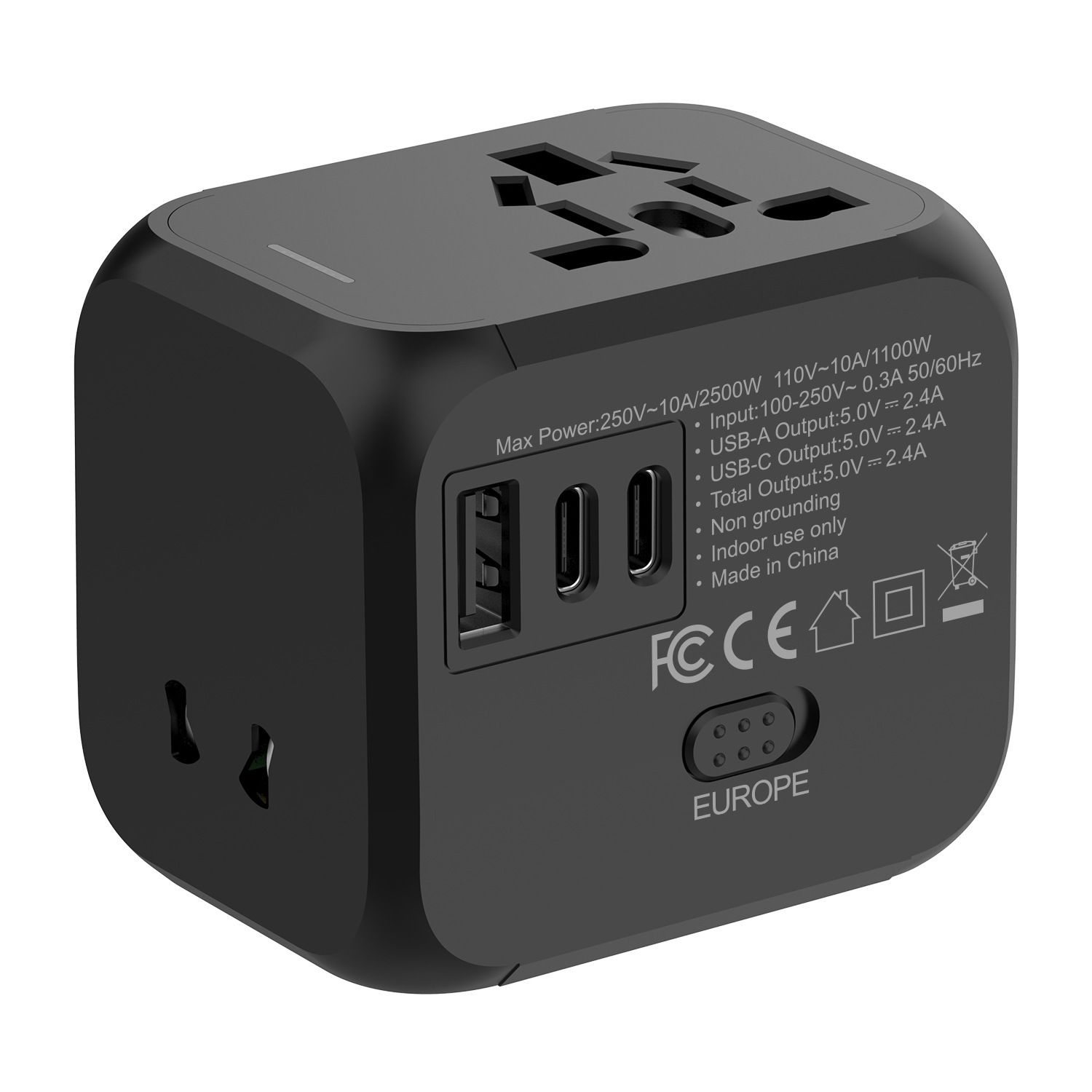 Premium Adapter Plug Multi-function Travel Abroad Socket One-to-Many Global Universal Adapter Plug