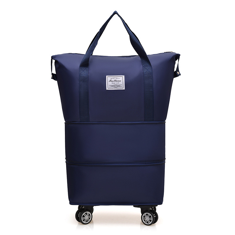 Foldable multi-purpose luggage large capacity handbag student use pull rod box universal wheel carry-on bag travel bag