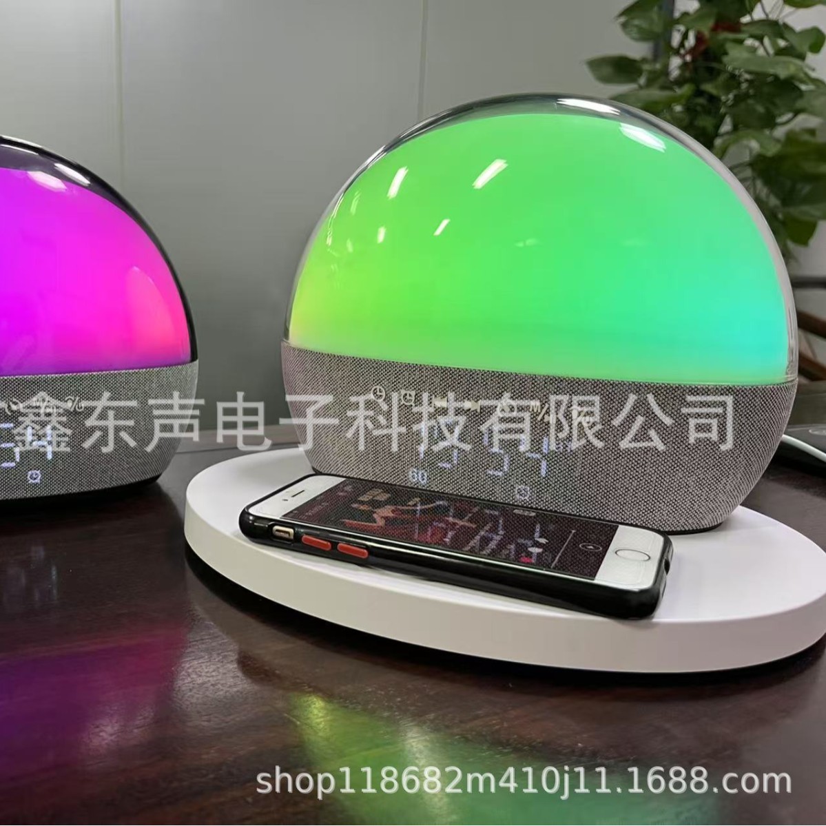 S310 New Wireless Charging Sunrise Wake-up LED Display Clock Alarm Timer White Noise High Power Bluetooth