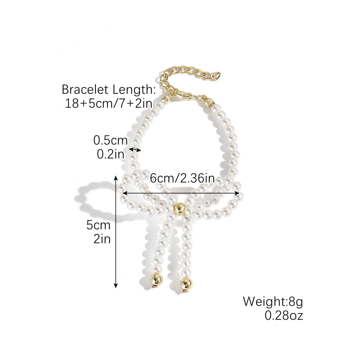 Baroque pearl bracelet bead bracelet irregular shaped pearl bracelet