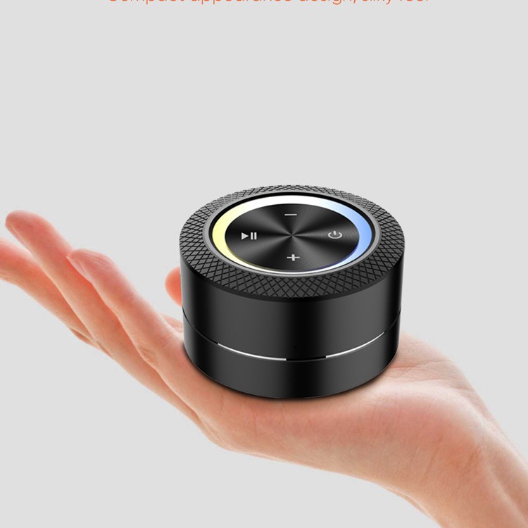 2026 new black technology TWS bone conduction large resonance Bluetooth speaker colorful light 360 degree strong penetration
