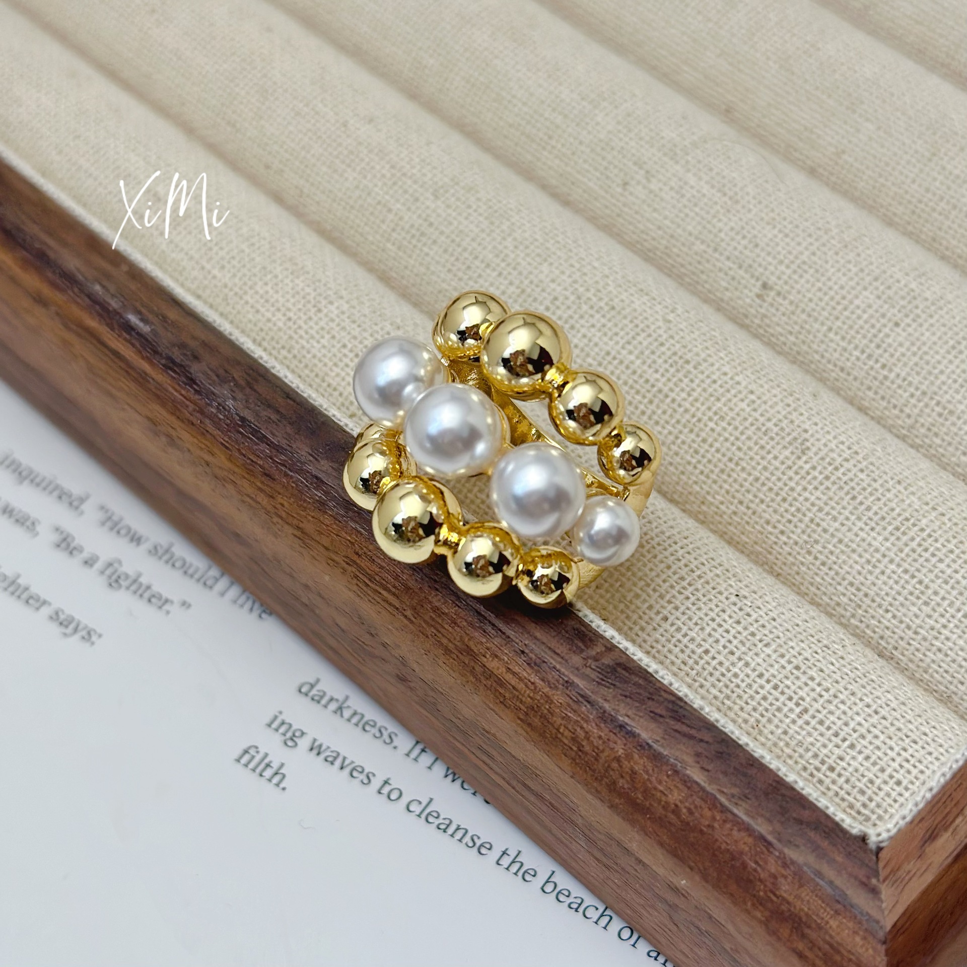 2025 New Pearl Open Ring Band Ring for Women