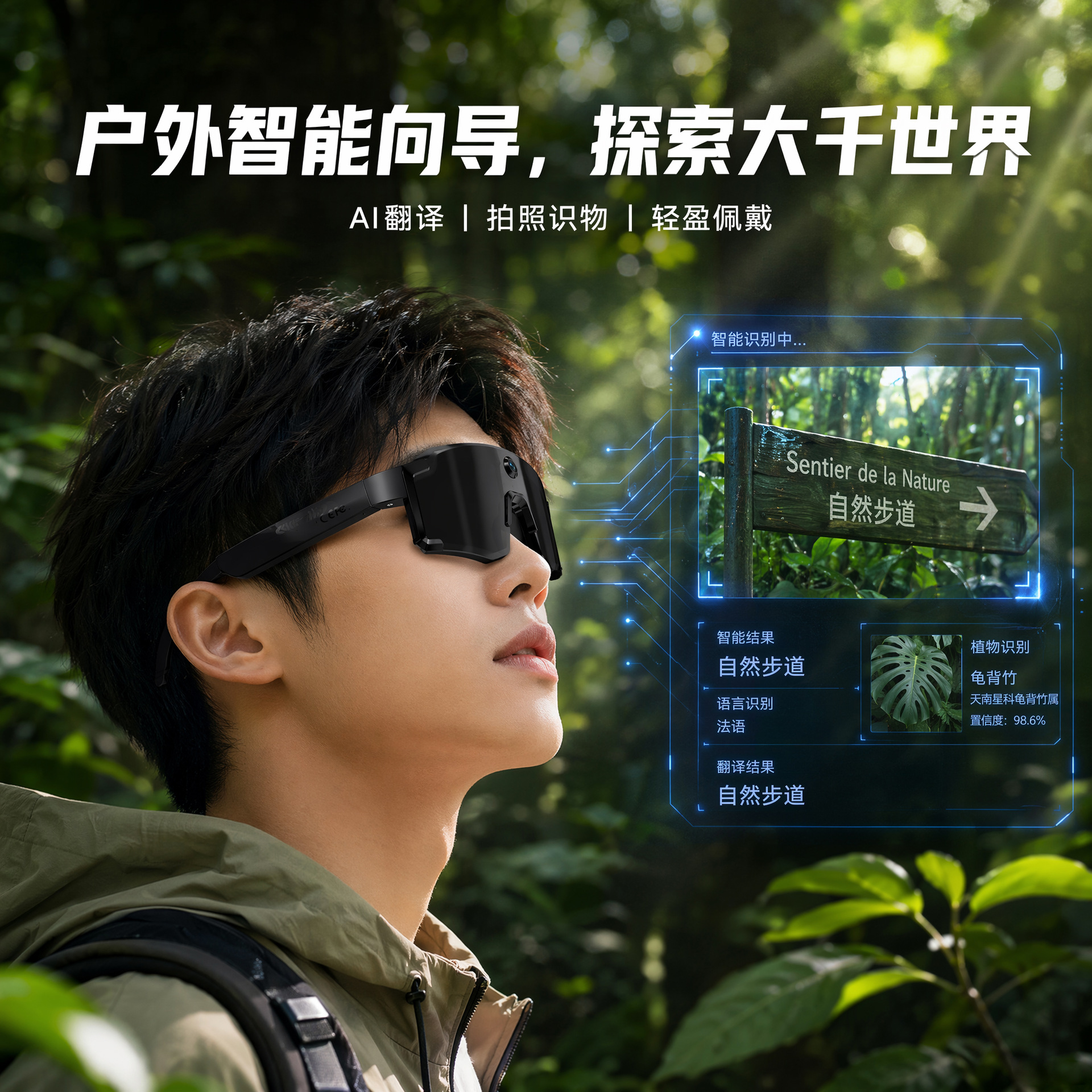 8MP Sports Glasses Photo Bluetooth Call Music Playback EIS Stabilization Video AI Glasses