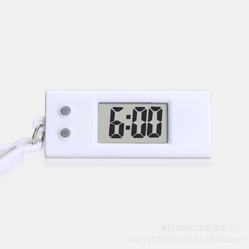 Work Study Postgraduate Entrance Exam Mini Silent Electronic Watch Portable Student Backpack Keychain Small Hanging Watch Compact Electronic Clock