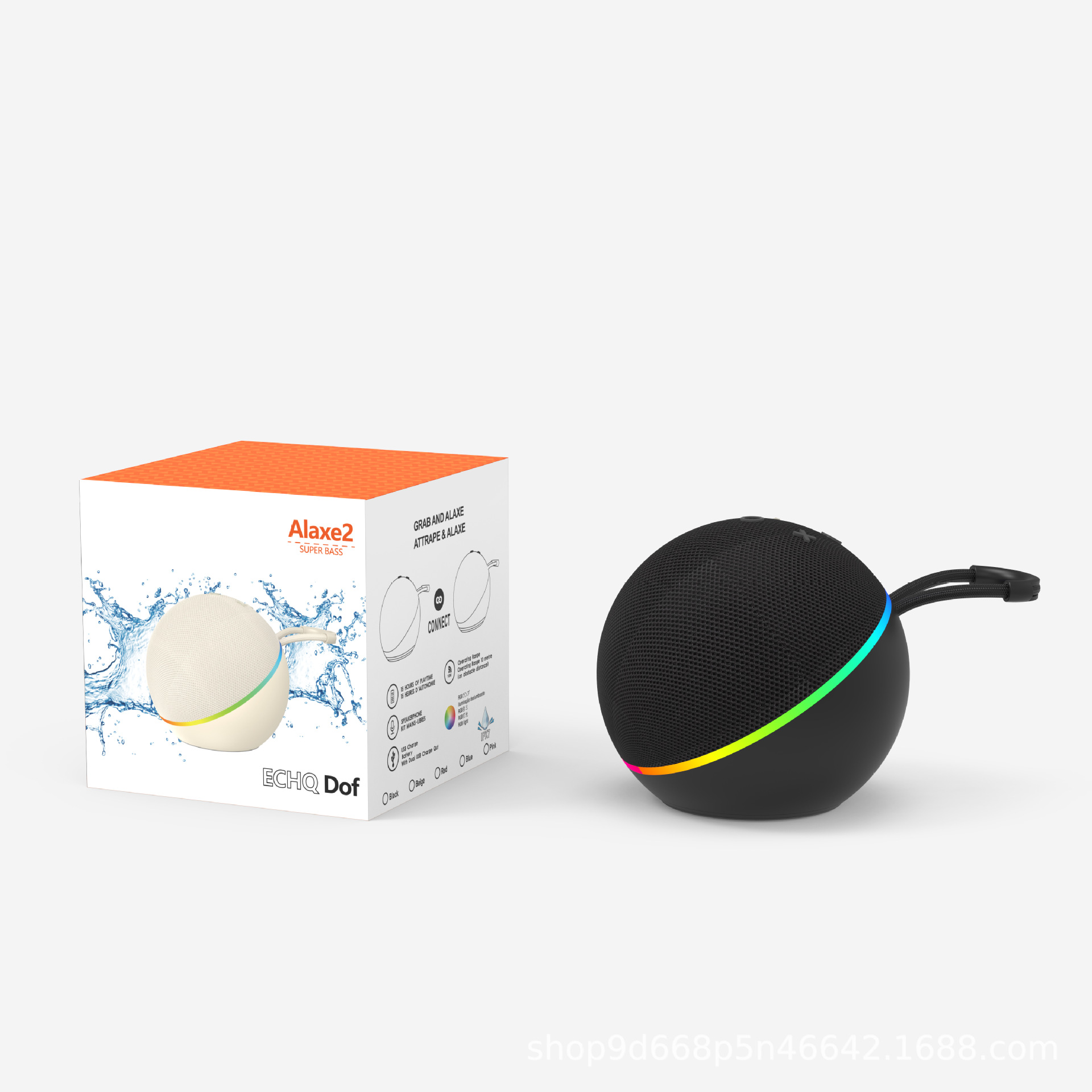 Alaxe2 Bluetooth speaker wireless fabric card small speaker subwoofer desktop mini Bluetooth speaker