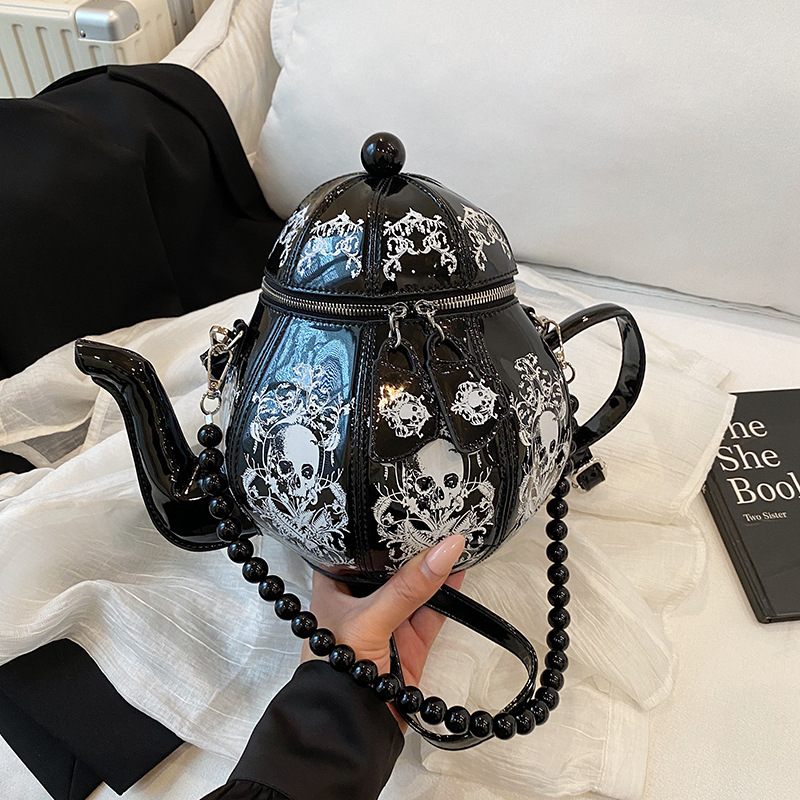 Niche Novelty Bag for Women Teapot Handheld Bag High Texture Shoulder Crossbody Bag