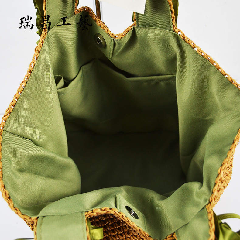Laizhou paper rope woven bag, simple handmade woven women's bag