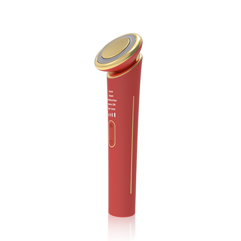 Red Blue Light EMS Microcurrent Heat Facial Beauty Device Eye Area Vibration Massage Cleansing Face Multifunctional导入仪