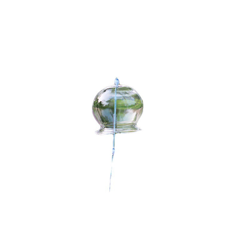 Transparent Glass Wind Chime Student DIY Graffiti Hand-Painted Wind Chime Spring Festival Outdoor Hanging Decoration for Scenic Spots