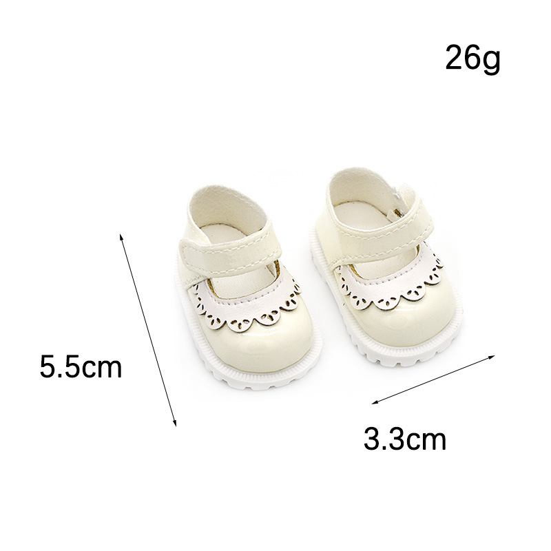 20CM Star Doll Leather Shoes Cotton Doll Velcro Shoes Miluwa Doll Clothes Changing Accessories