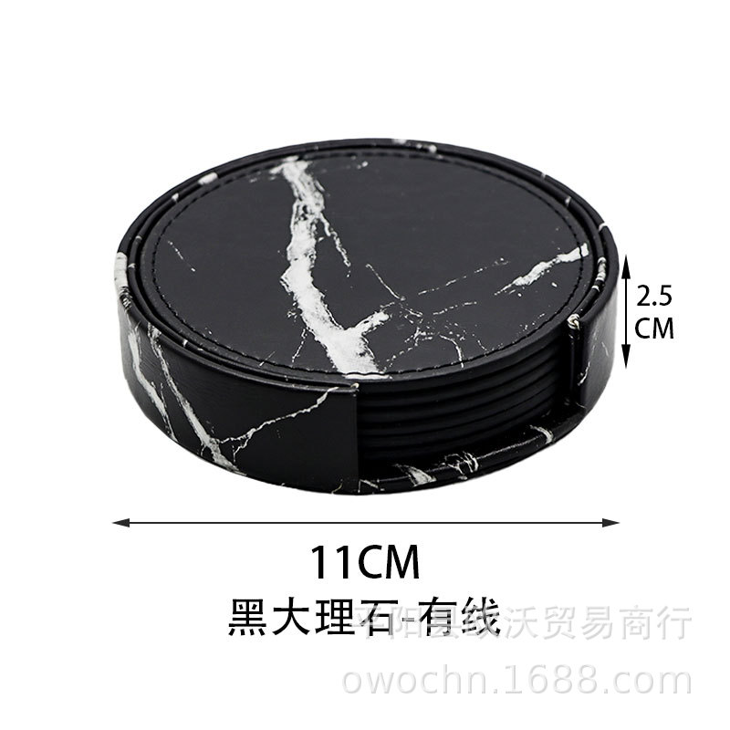 黑色大理石纹有线