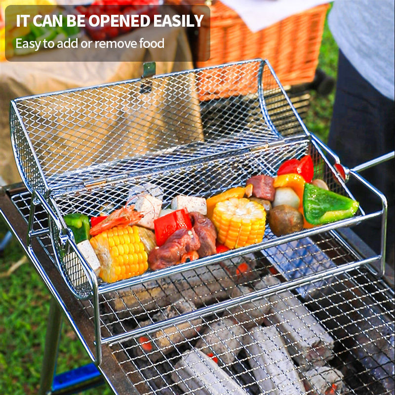 Round BBQ Grill Cage BBQ Round Grill Cage