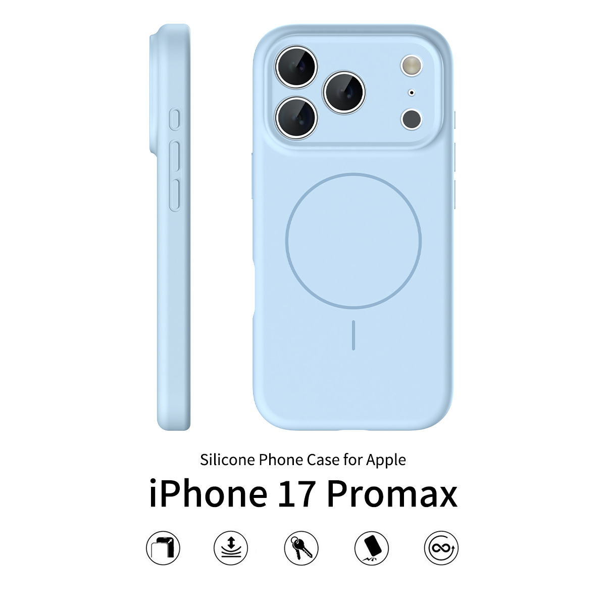Cloud Blue · iPhone 17Promax【Magnetic attraction】