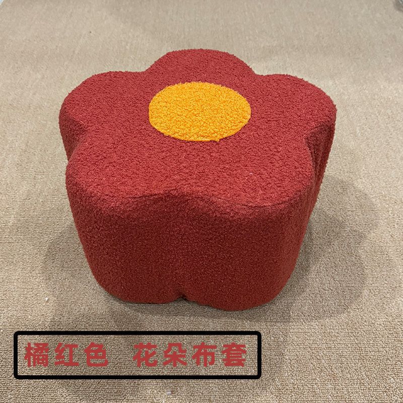 Milk powder can stool cover parent-child interactive cloth cover flower material pack cover no sewing