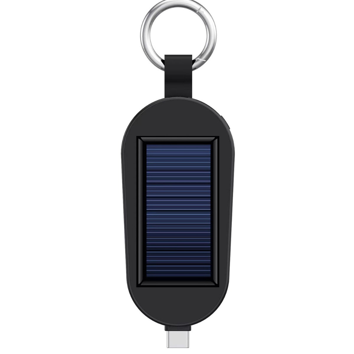 Solar mini keychain power bank phone watch emergency power bank two-in-one plug