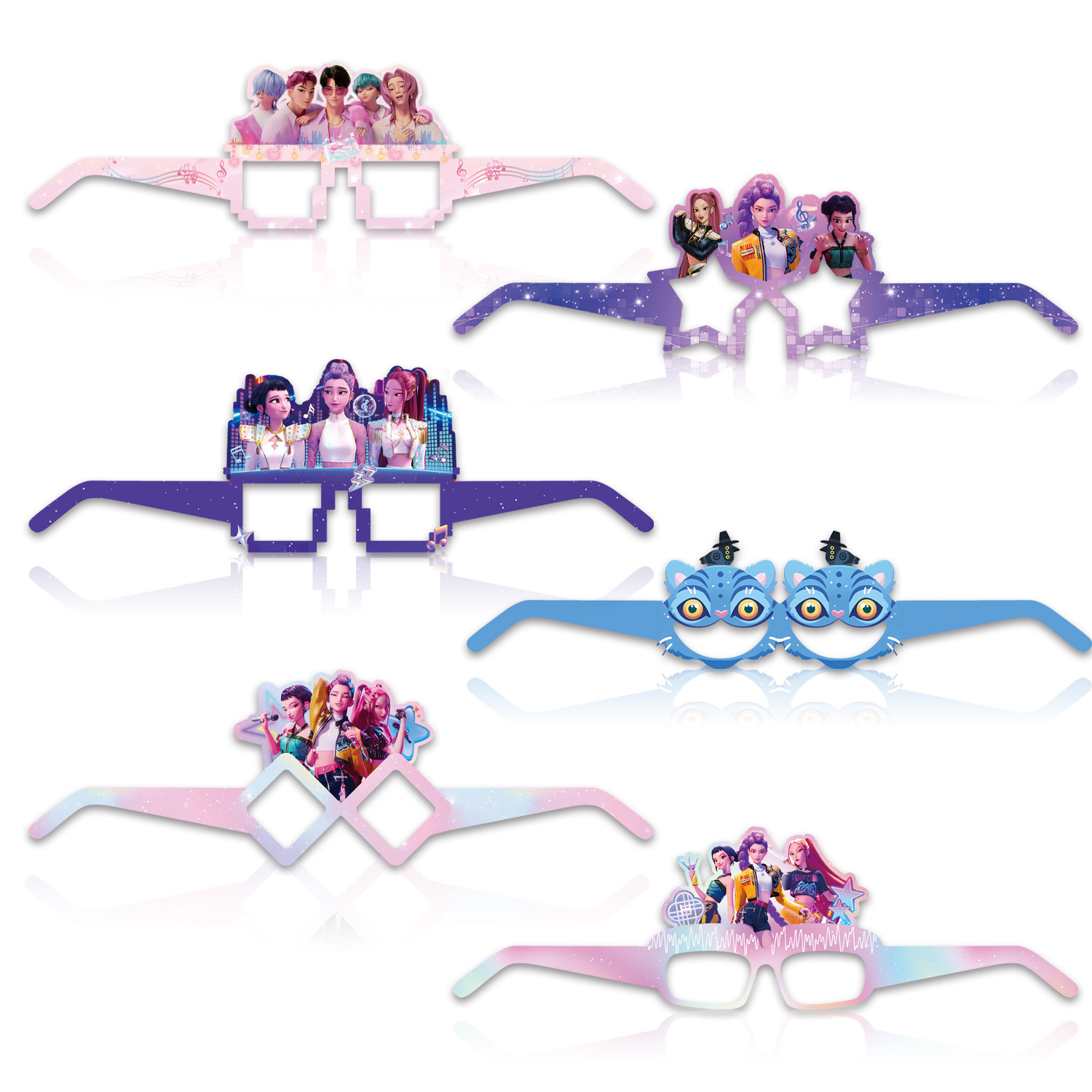 Witch Hunters Birthday Party Paper Glasses Paper Mask Photo Prop Dress Up Peripheral Party Decoration Supplies