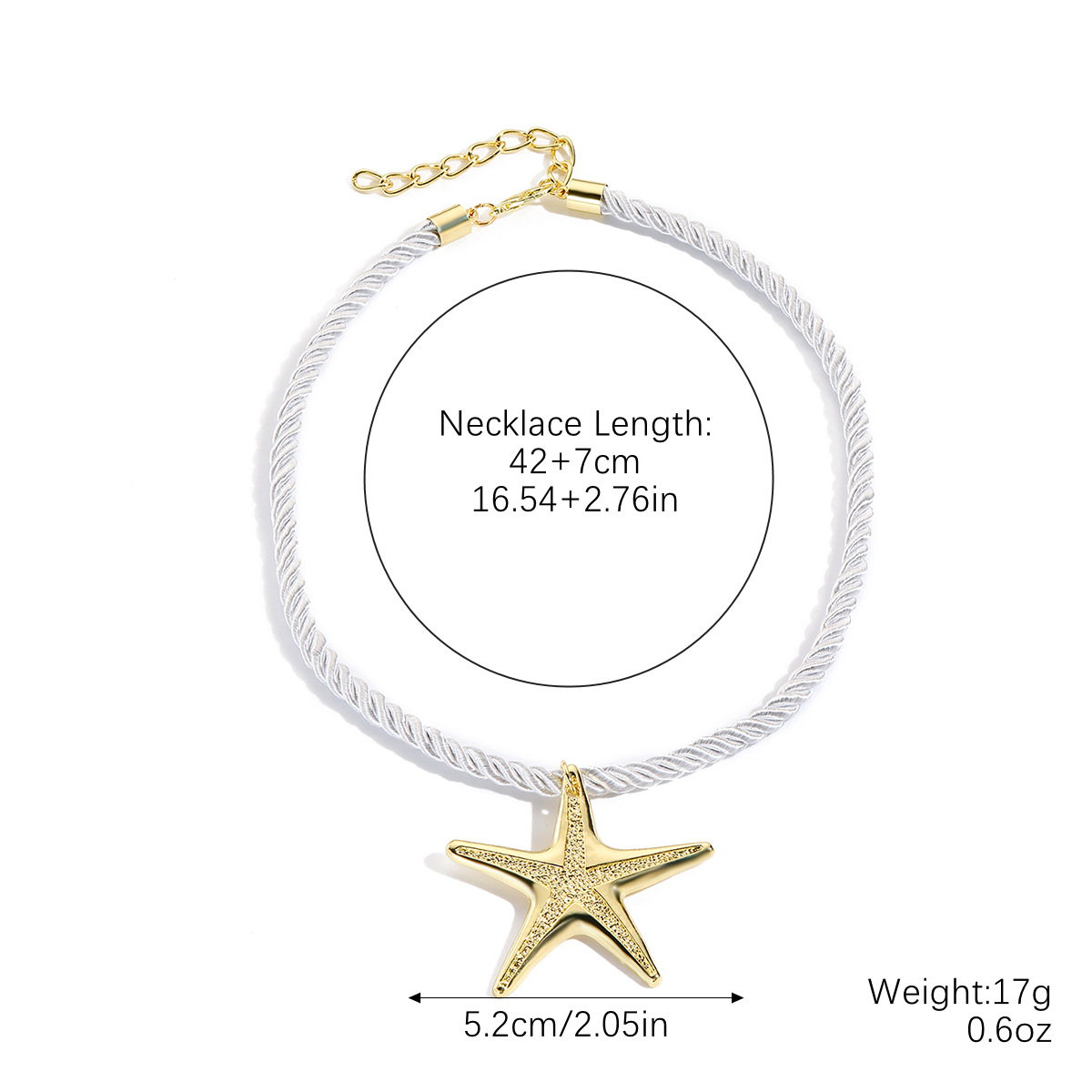 Summer vacation ocean style shell starfish necklace conch pearl accessory pendant