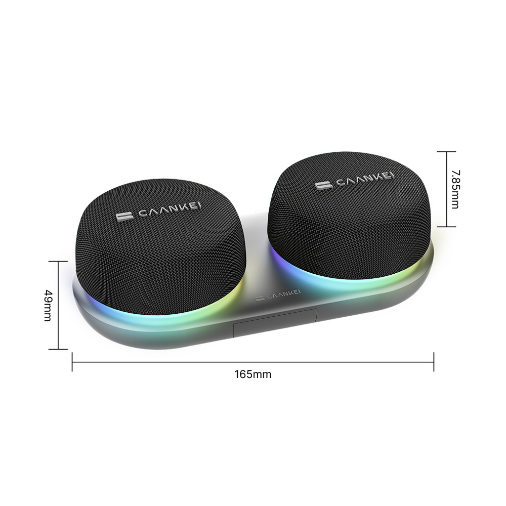 Wireless Bluetooth small speaker subwoofer with base portable desktop audio loud magnetic mini speaker