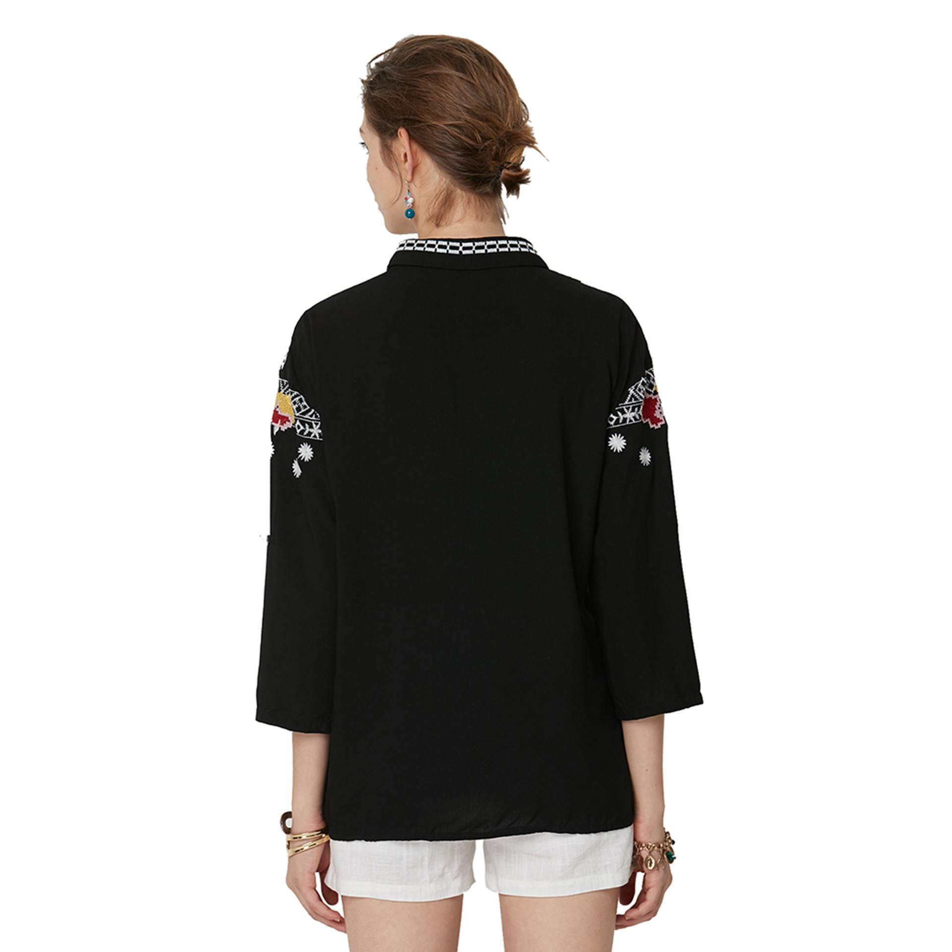 2023 New Shirt Women's Blouse Women's Autumn Winter Independent Station