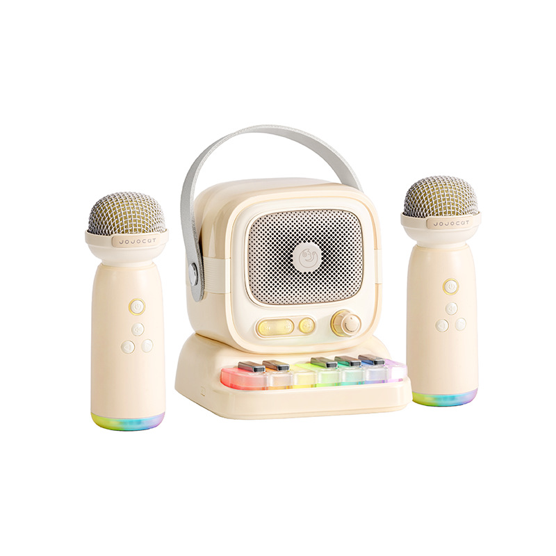 C60 Piano Bluetooth Speaker K Song Bluetooth Speaker with Ambient Lighting Macaron Color Series Gift Children