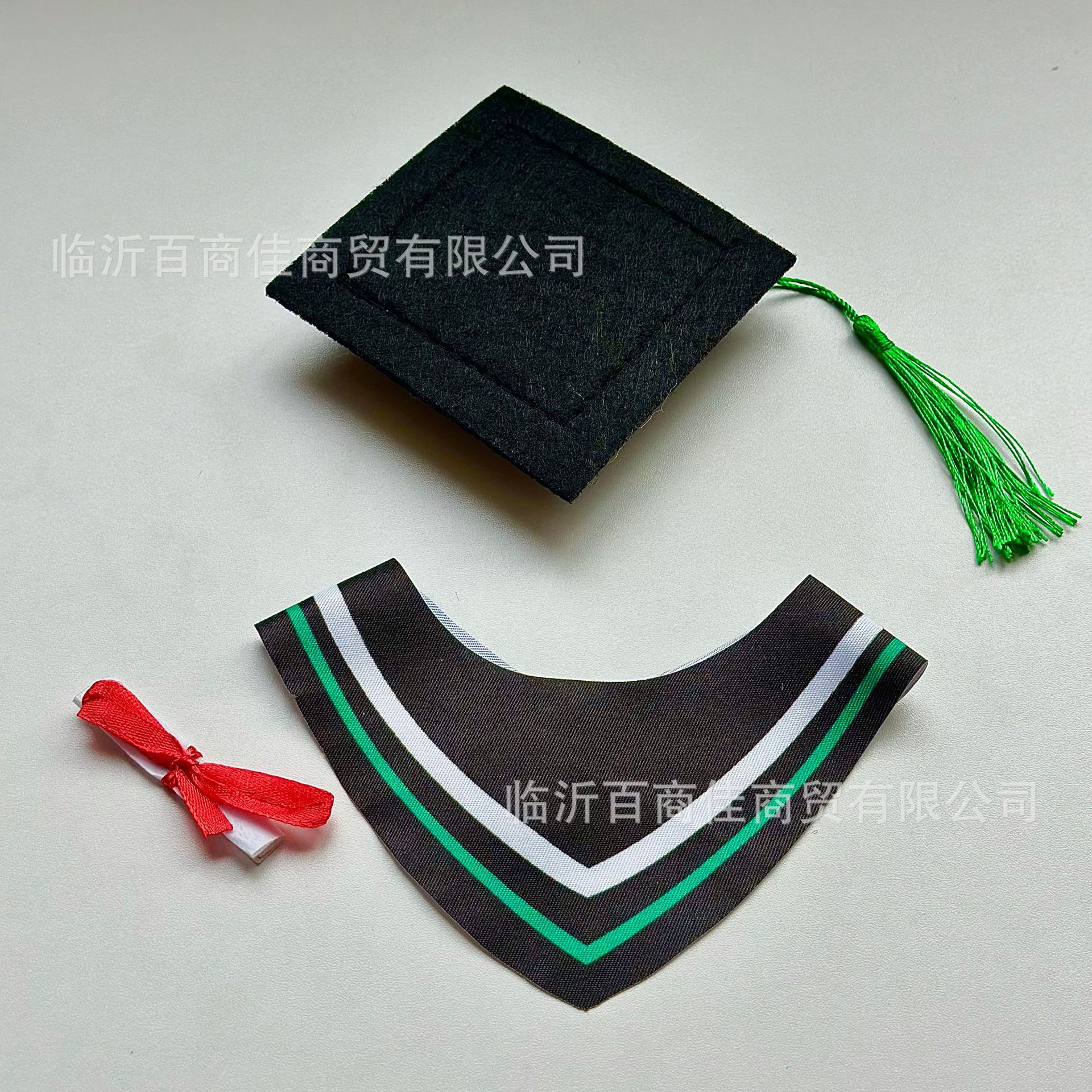 Doctoral uniform 30CM plush doctoral cap certificate set plush toy doll doctoral clothes hat graduation gift