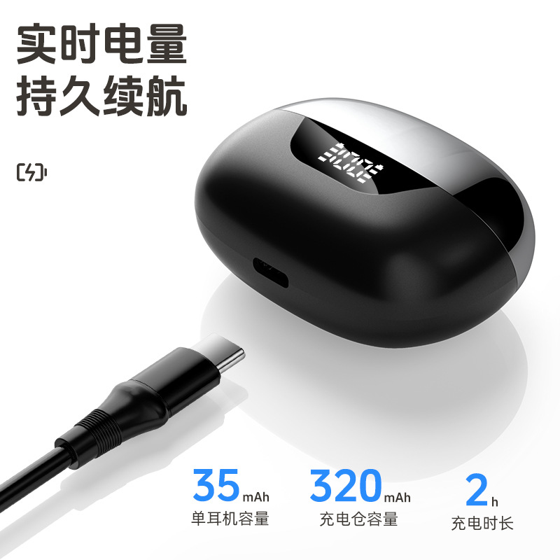 Bluetooth Earphones Wireless High Sound Quality Waterproof Active Noise Cancelling In-Ear ANC Ultra-Long Battery Life IPX7 Waterproof