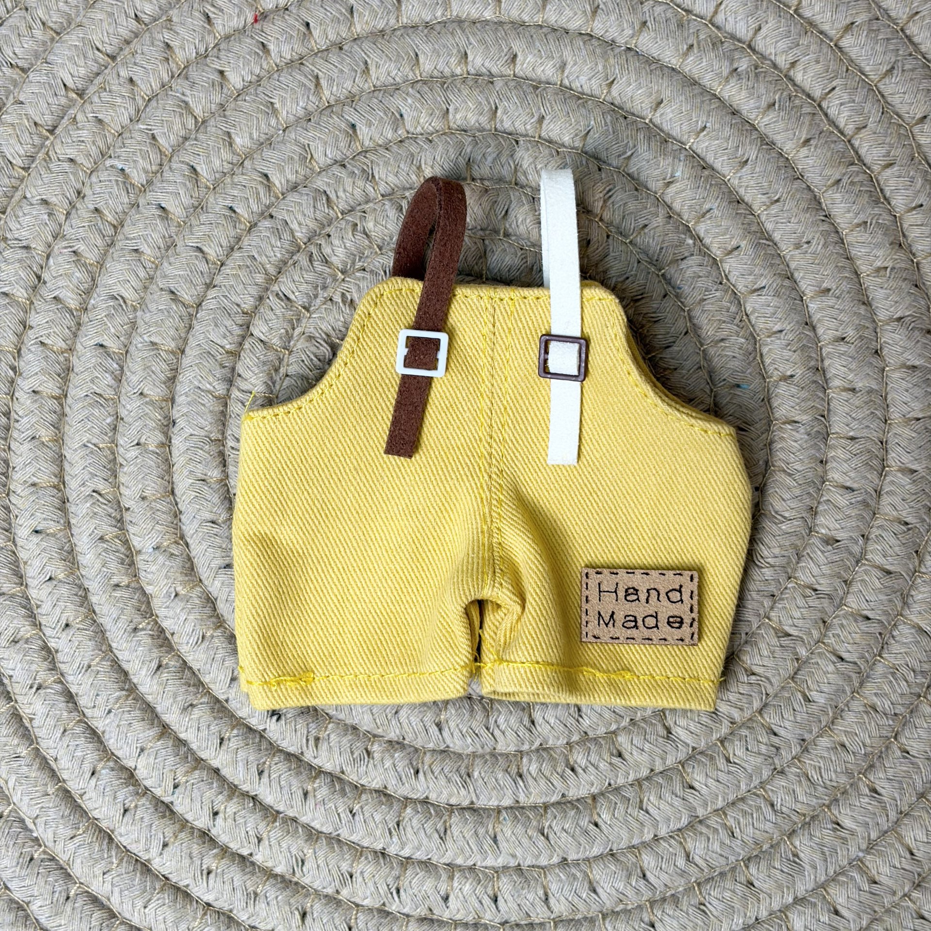New product 15cm Gazi sister doll clothing macaron color suspender pants double pants bjd doll replaceable doll clothing