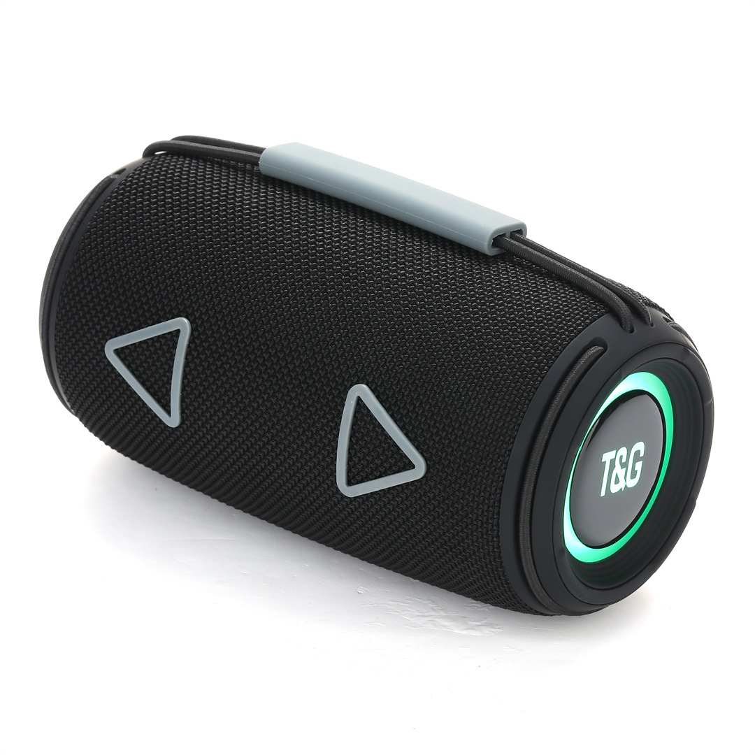 New Bluetooth Speaker TG657 Outdoor Portable Sports Cylindrical RGB Light Handheld Subwoofer Speaker