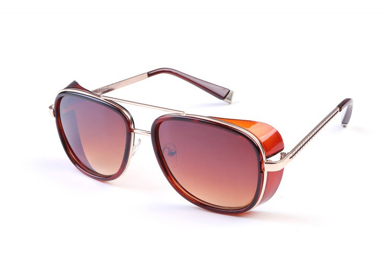 Iron Man 3 IRON TONY Double Beam Sunglasses for Men and Women, Sun Glasses