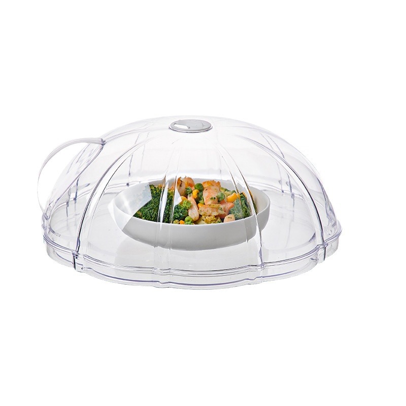 Food-Grade Kitchen Microwave-Safe High-Temperature Resistant Splash-Proof Oil-Proof Cover for Hot Dishes, Food Heating and Preservation Lid