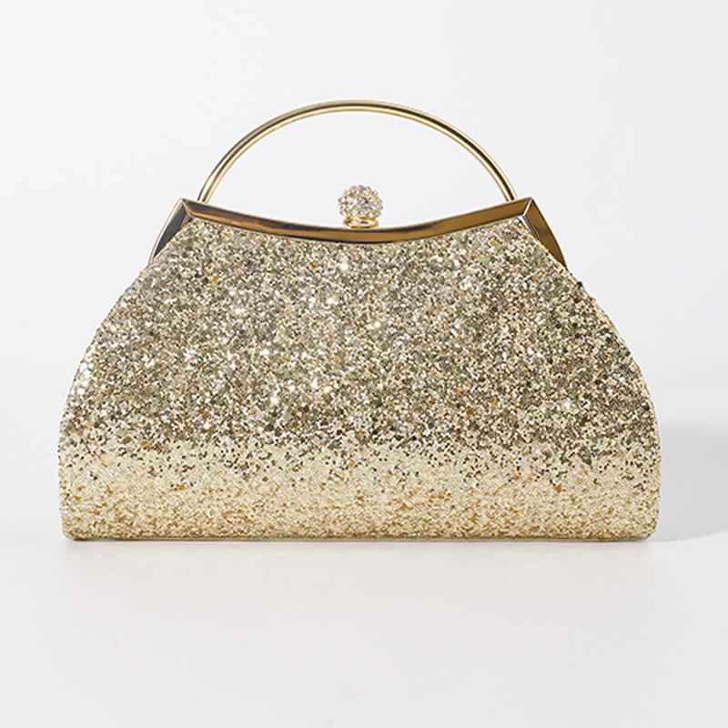 New Shiny Rhinestone Crown Evening Party Bag Dress Bag Clutch Wedding Bag Chain Bag Sparkle
