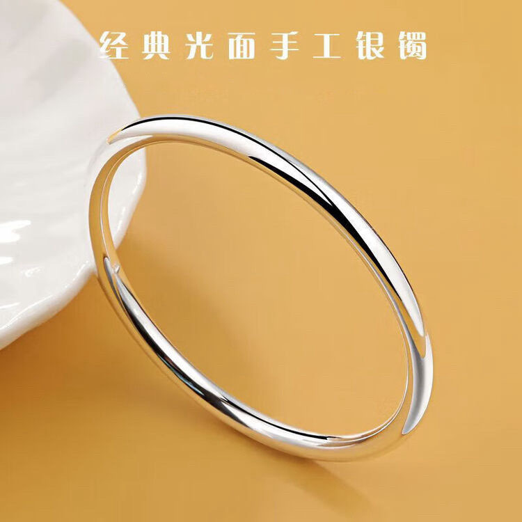 Silver-plated pure silver 999 foot silver bracelet bracelet national style enamel color drunk spring breeze women gold tracing closed