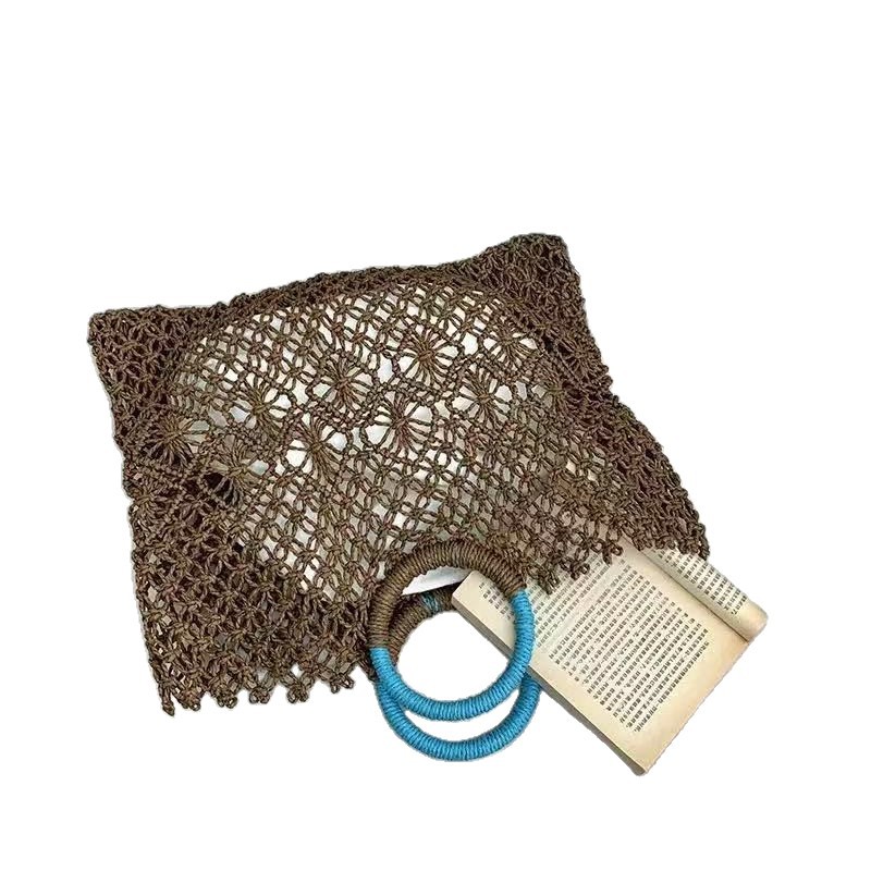 New niche straw woven hollow-out hand-woven bag summer handbag beach women