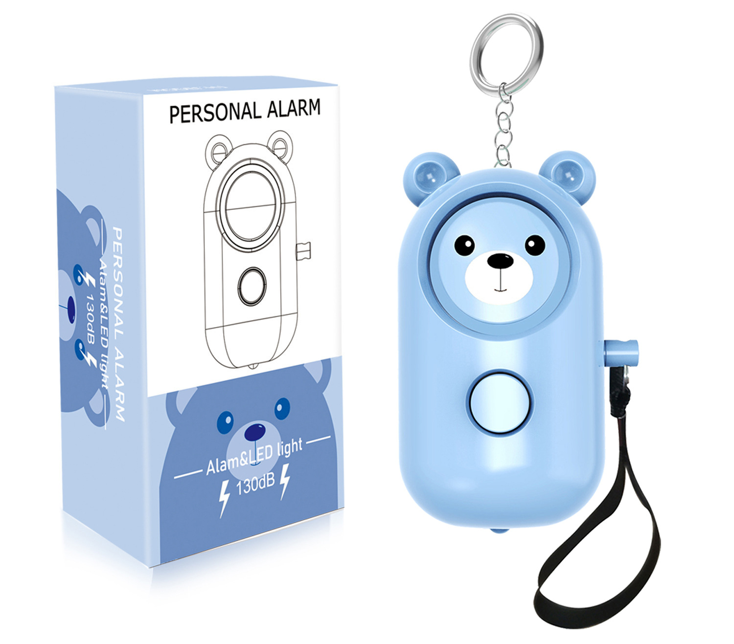Children Personal Alarm Women Anti-wolf Portable Elderly Alarm Emergency Self-defense Products