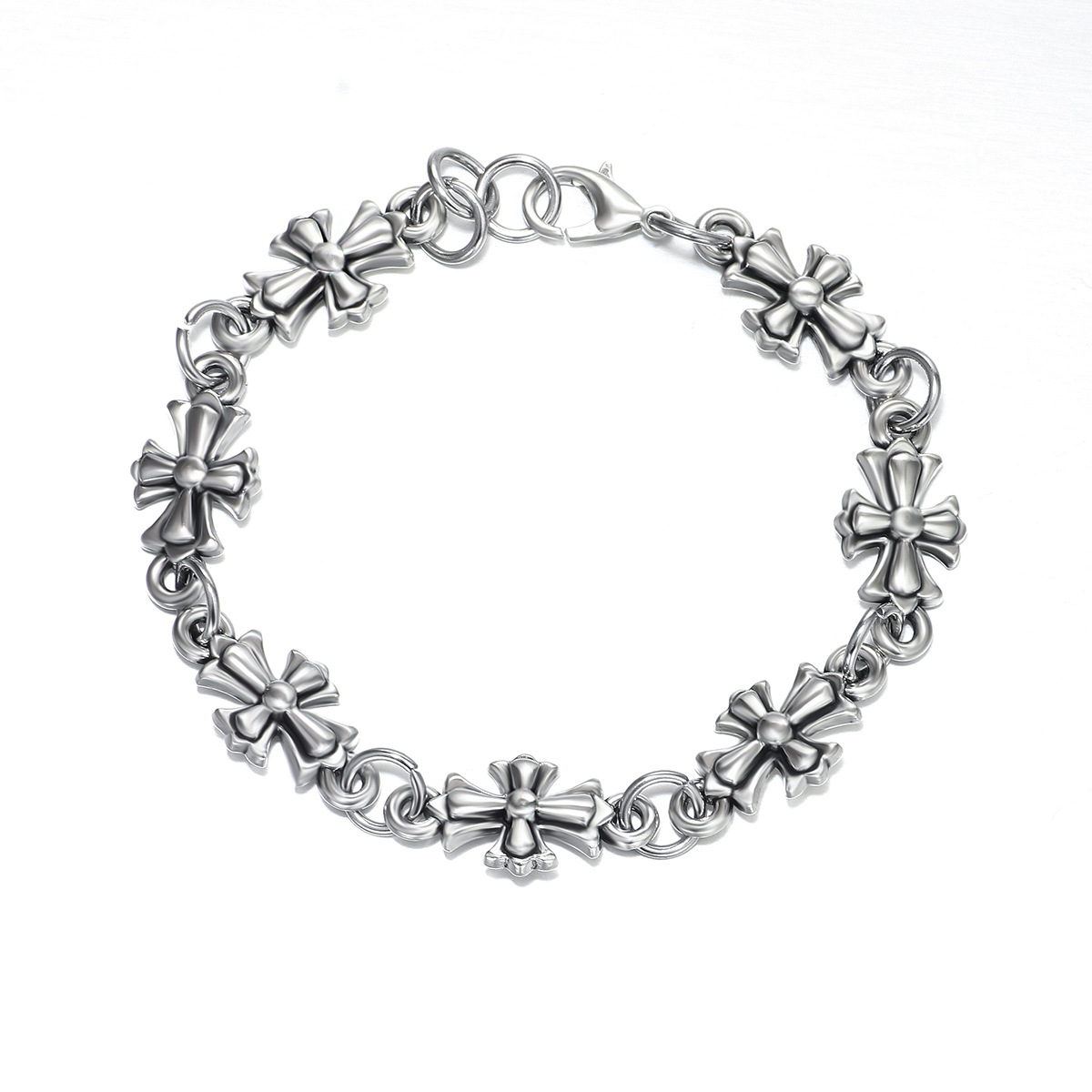New Gothic Cross Men's Alloy Bracelet High Quality Street Gothic Style