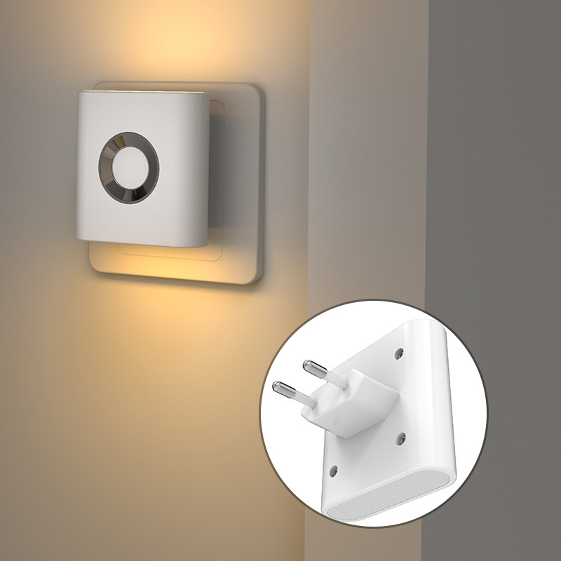 Human body induction light, people leave the light off, people come on, bedroom bedside cabinet sleep new small night light