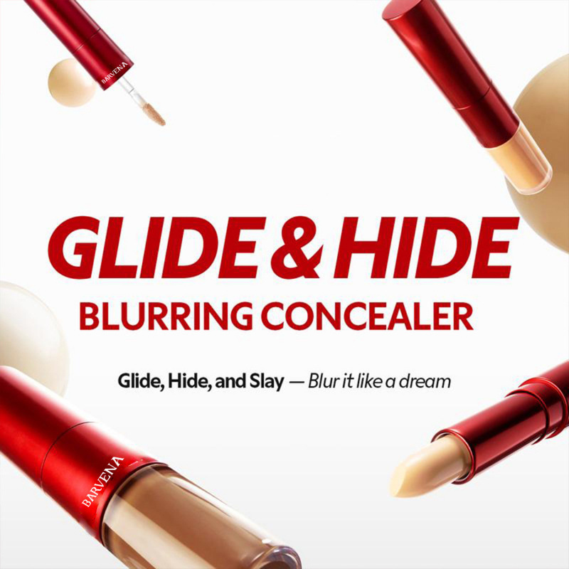 BARVENA Concealer Natural Finish Lightweight Fits Skin Tone Oil-Control Long-lasting Non-Sticky