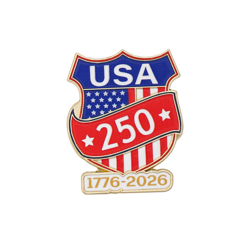2026 US 250th Anniversary Commemorative Badge Independence Day US Founding Anniversary Brooch