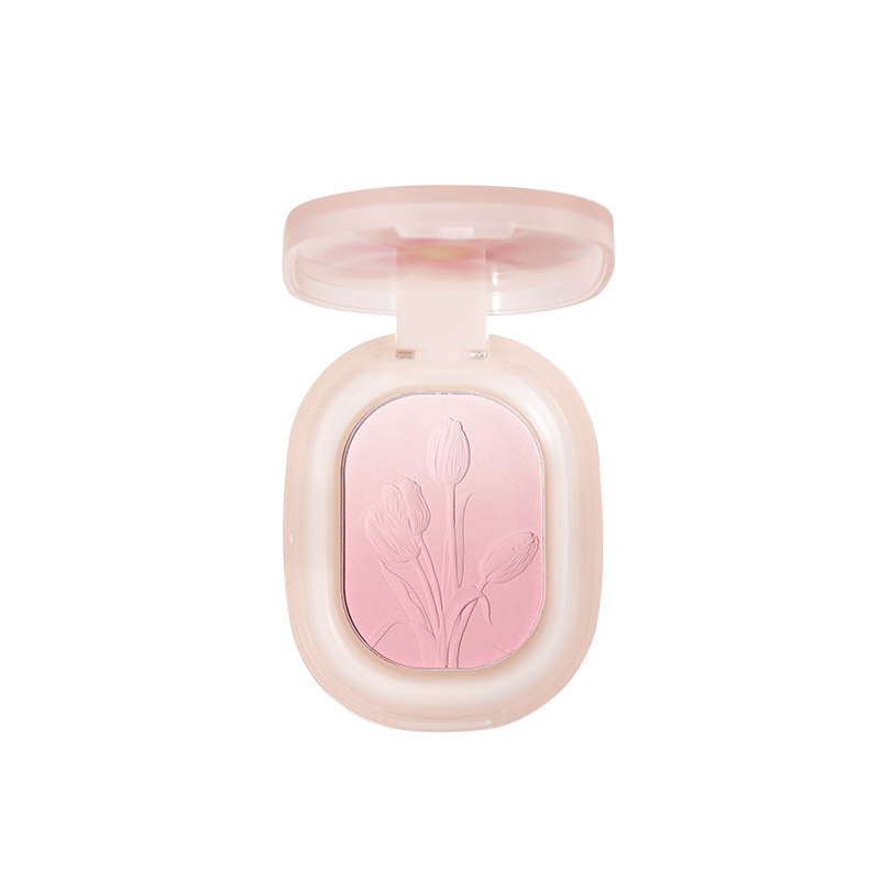 Makeup NOVO Summer Evening Cherry Three-color Gradient Blush Contraction Expansion One-piece Plate Naked Makeup Peach Blush 6103