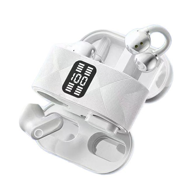 B63 Twin Wireless Bluetooth Earbuds 2-in-1 In-ear Clip Ear 1-to-2 Sleep Earbuds In-ear