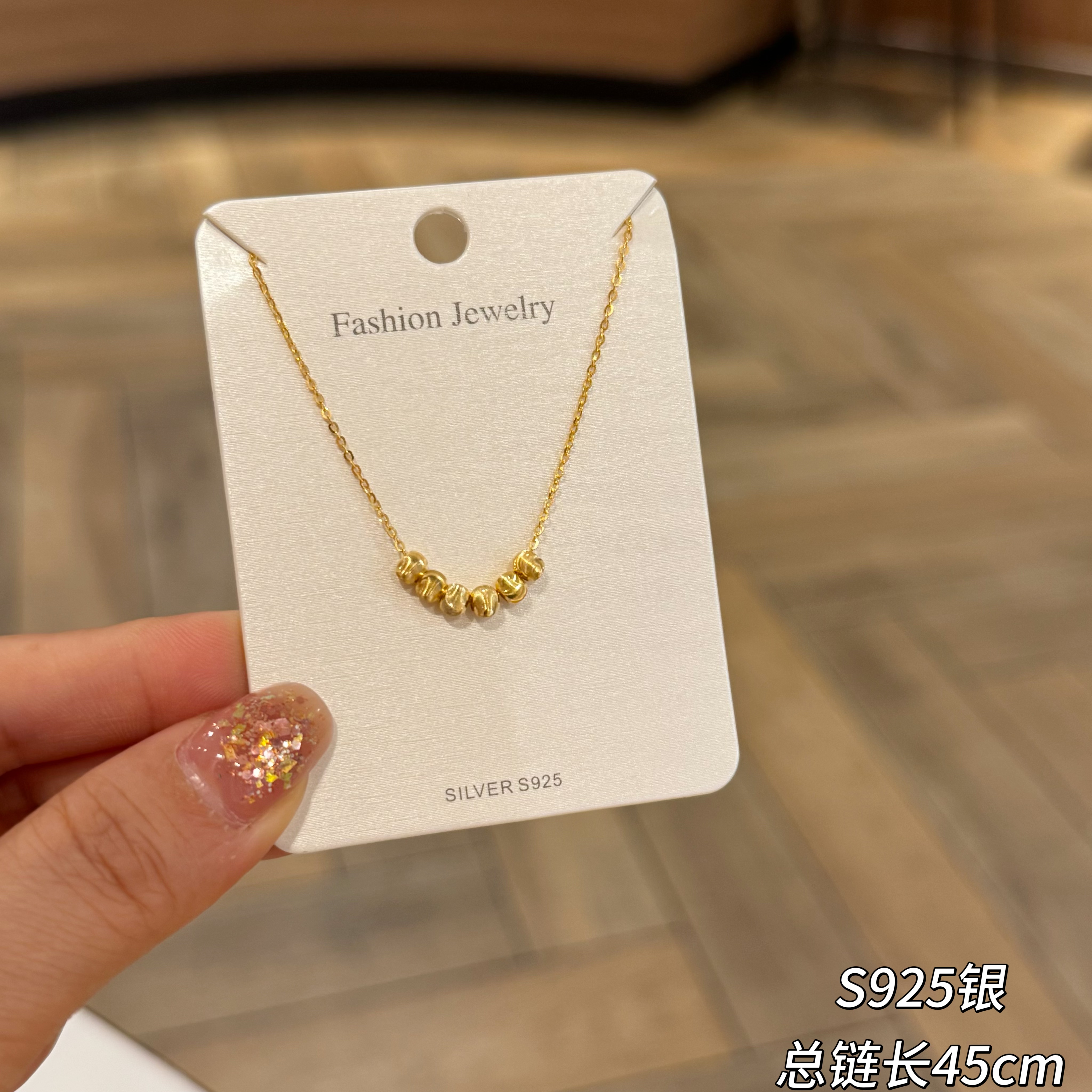 Original S925 Silver Cat Eye Road to Success New Delicate Collarbone Chain Commute Necklace 8805