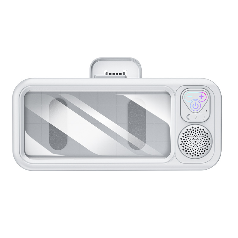 Bathroom wall-mounted Bluetooth speaker phone case shower TV stand phone stand touch screen waterproof reinforced