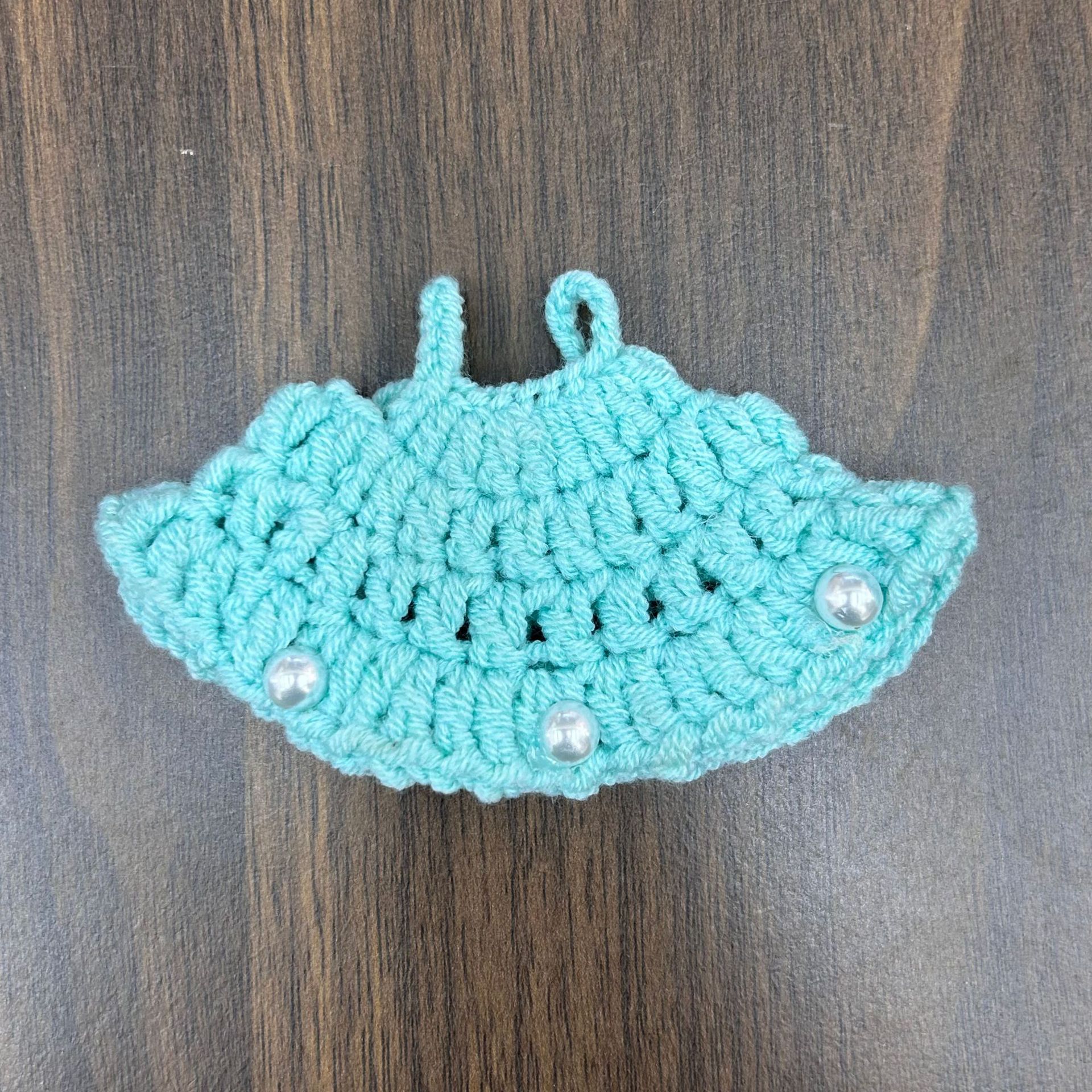 10cm crying doll clothing 14cm potato doll knitted pearl dress newborn diary doll clothing accessory